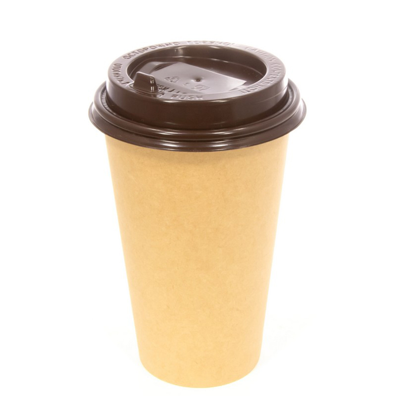 товар Крышка для бумажного стакана, 90 мм, коричневая глянцевая V3-0003