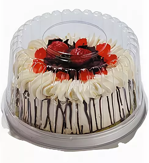 товар Коробка для торта [крышка] пластиковая круглая прозрачная, 277*110 мм TRT02071