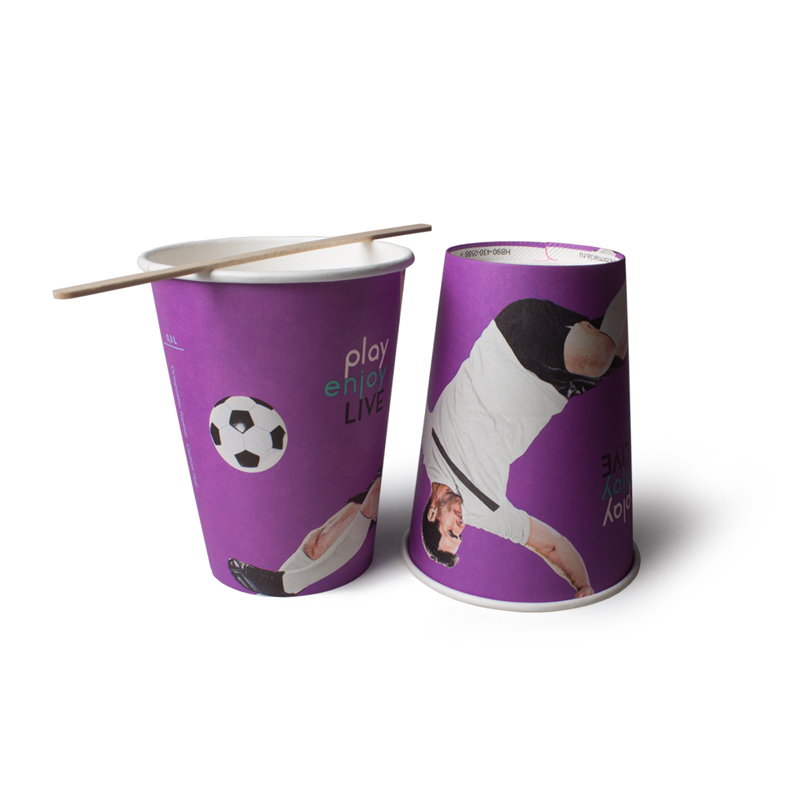 товар Одноразовый бумажный стакан 360 мл "Футбол" STBF035
