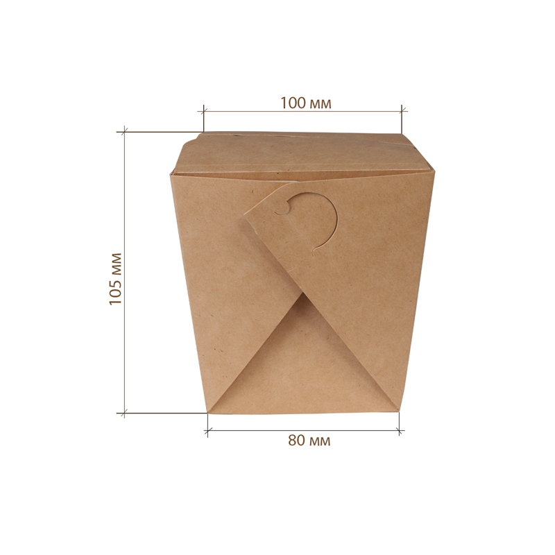 товар Коробка для лапши, 700 мл, крафт, самосборная BK002