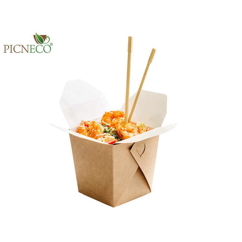 товар Коробка для лапши, 700 мл, крафт, самосборная BK002