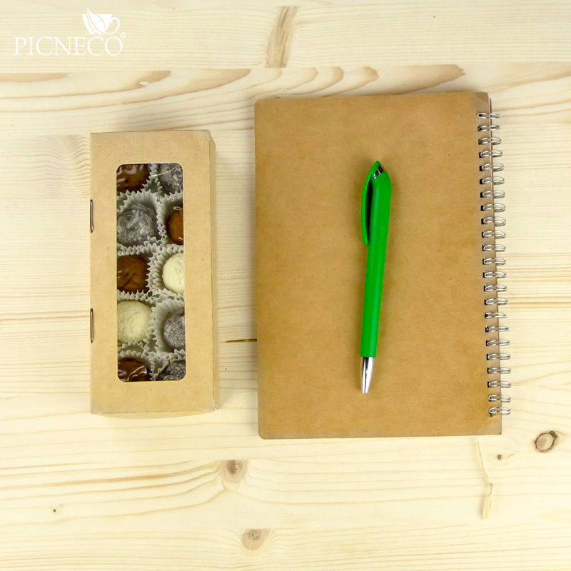 товар Контейнер бумажный, совмещенная крышка, 500 мл, 170*70*40 мм, крафт BK025