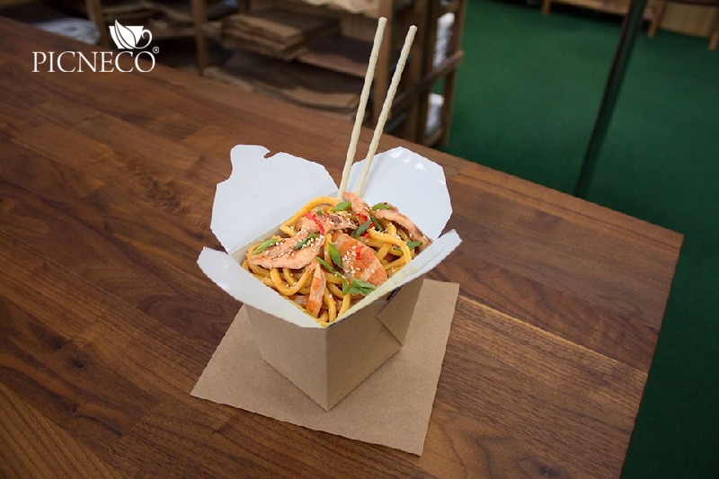 товар Коробка для лапши, 560 мл, крафт, склеенная BK001S