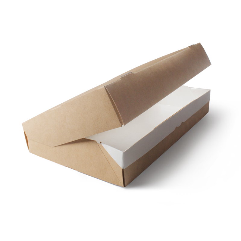 товар Контейнер бумажный, совмещенная крышка, 1400 мл, 250*150*40 мм, крафт BK029