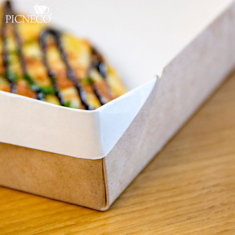 товар Контейнер бумажный, совмещенная крышка, 1400 мл, 250*150*40 мм, крафт BK029