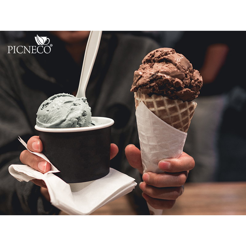 товар Бумажная черная креманка, 230 мл (макс. 250 мл) KM024C