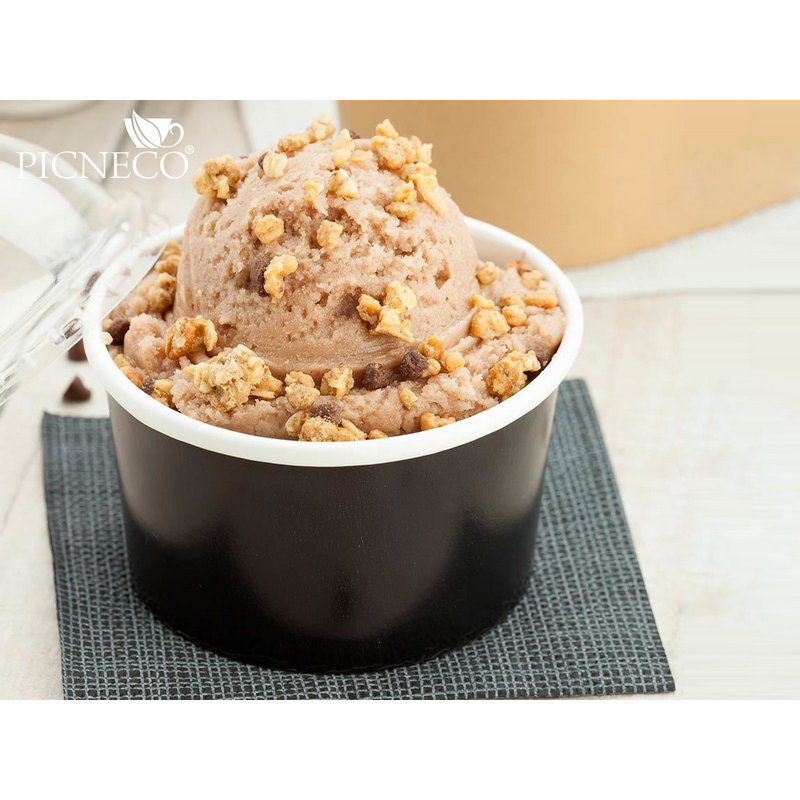 товар Бумажная черная креманка, 230 мл (макс. 250 мл) KM024C