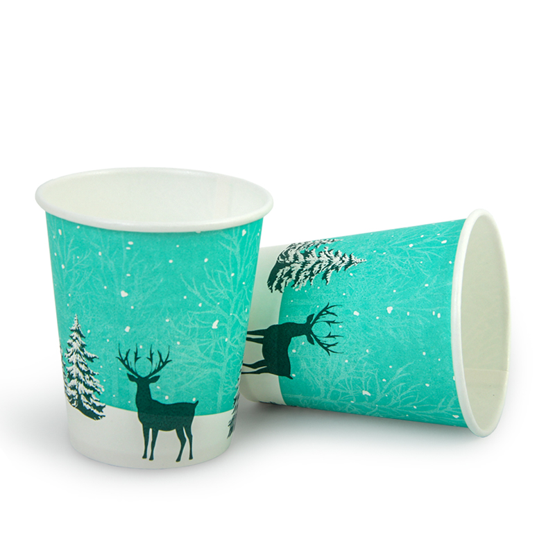 товар Стакан однослойный бумажный 250 мл "Олени" [под заказ] STB020Ol