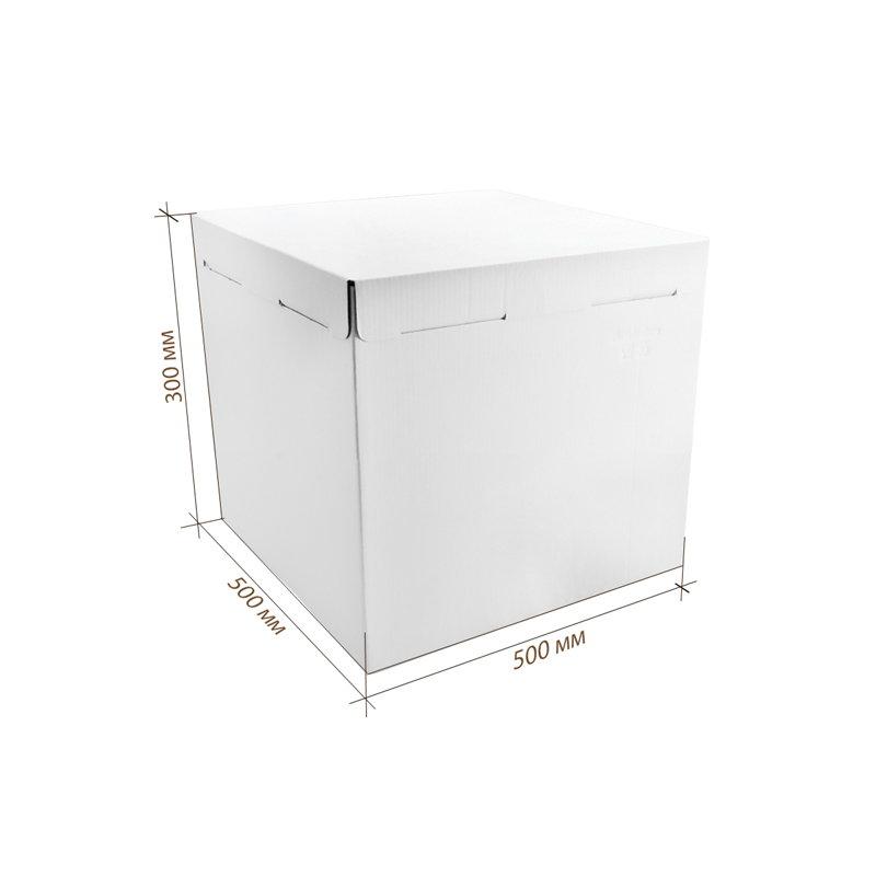 товар Коробка для торта, белая, 500*500*300 мм BK215