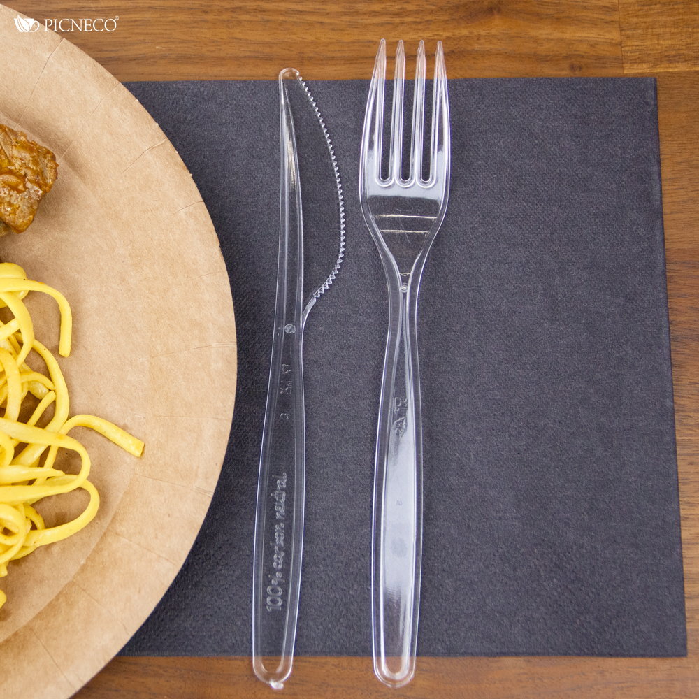 товар Прозрачная пластиковая вилка ПРЕМИУМ, 180 мм SPP202