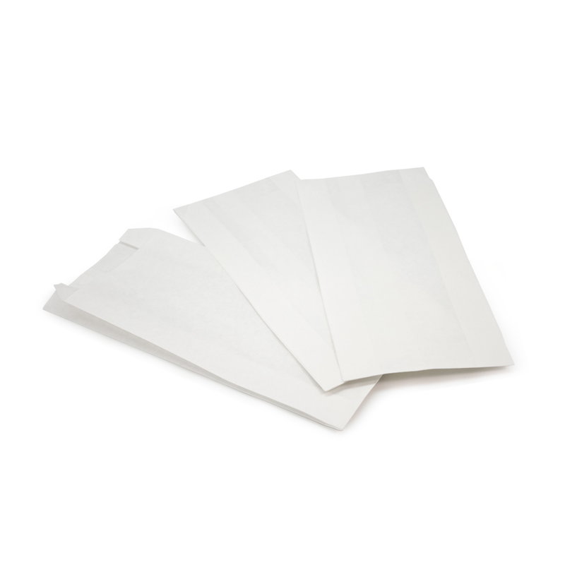 товар Бумажный крафт пакет с плоским дном, плоский пакет, белый, 90*40*205 мм ОДП KLD009