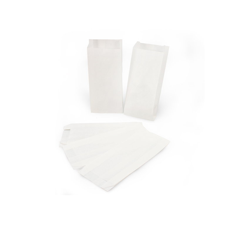 товар Бумажный крафт пакет с плоским дном, плоский пакет, белый, 90*40*205 мм ОДП KLD009