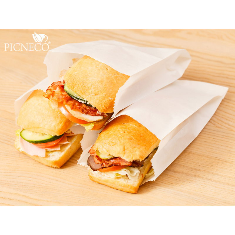 товар Бумажный крафт пакет с плоским дном, плоский пакет, белый, 90*40*205 мм ОДП KLD009