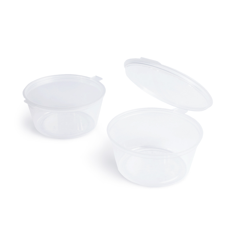 товар Соусник 80 мл с крышкой пластиковый одноразовый прозрачный SHPL080