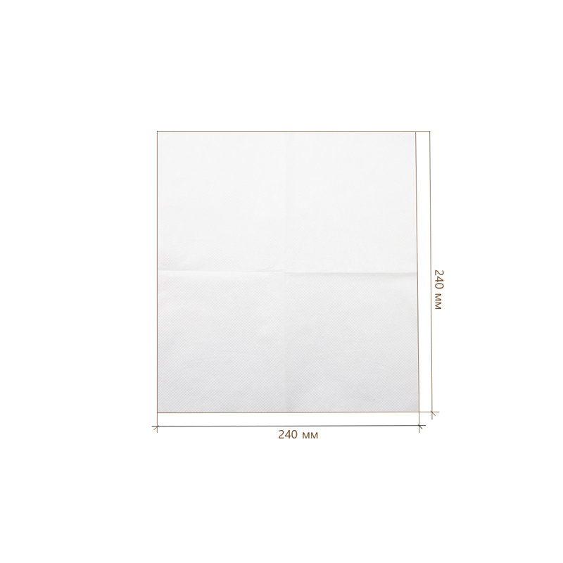 товар Салфетки 24х24 см, 2 слоя, белые, кайма [250 шт в пачке] SL017