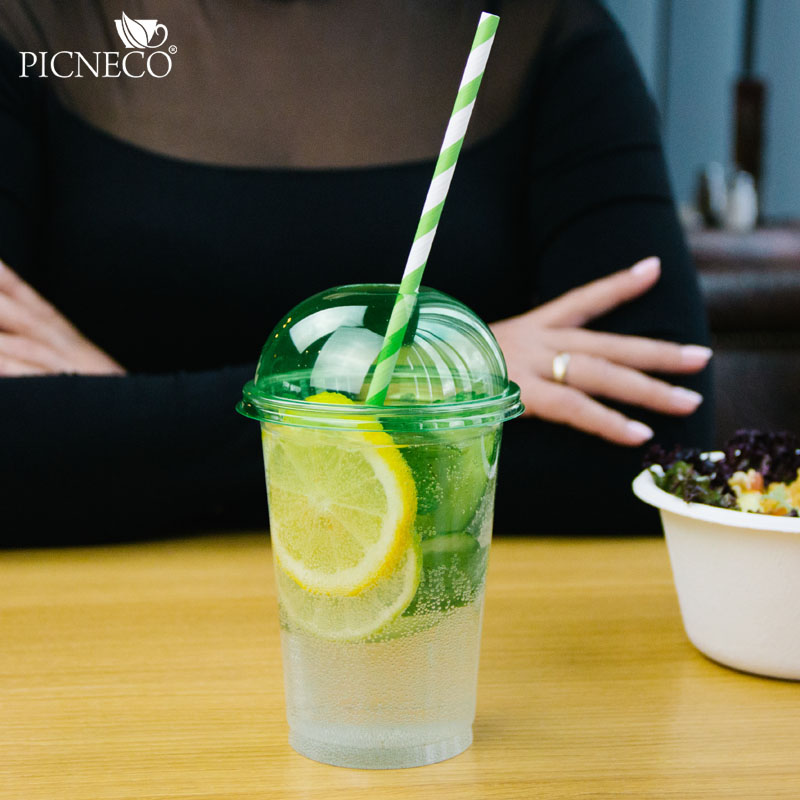 товар Крышка для стакана зеленая купол с отверстием V3-1002