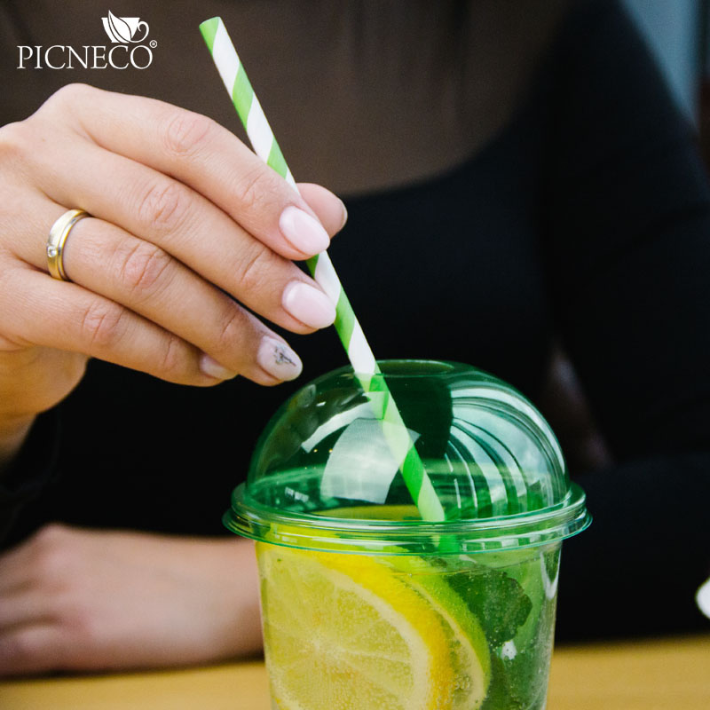 товар Крышка для стакана зеленая купол с отверстием V3-1002