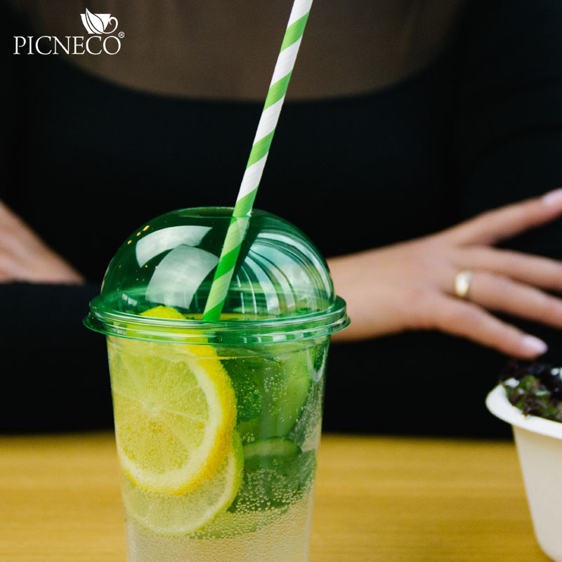 товар Крышка для стакана зеленая купол с отверстием V3-1002