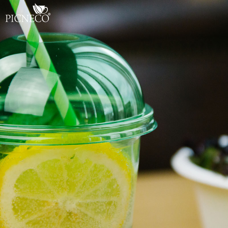 товар Крышка для стакана зеленая купол с отверстием V3-1002