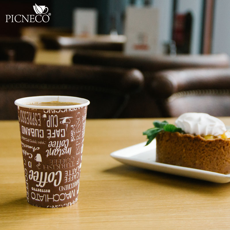 товар Однослойный бумажный стакан 200 мл брауни STBR021