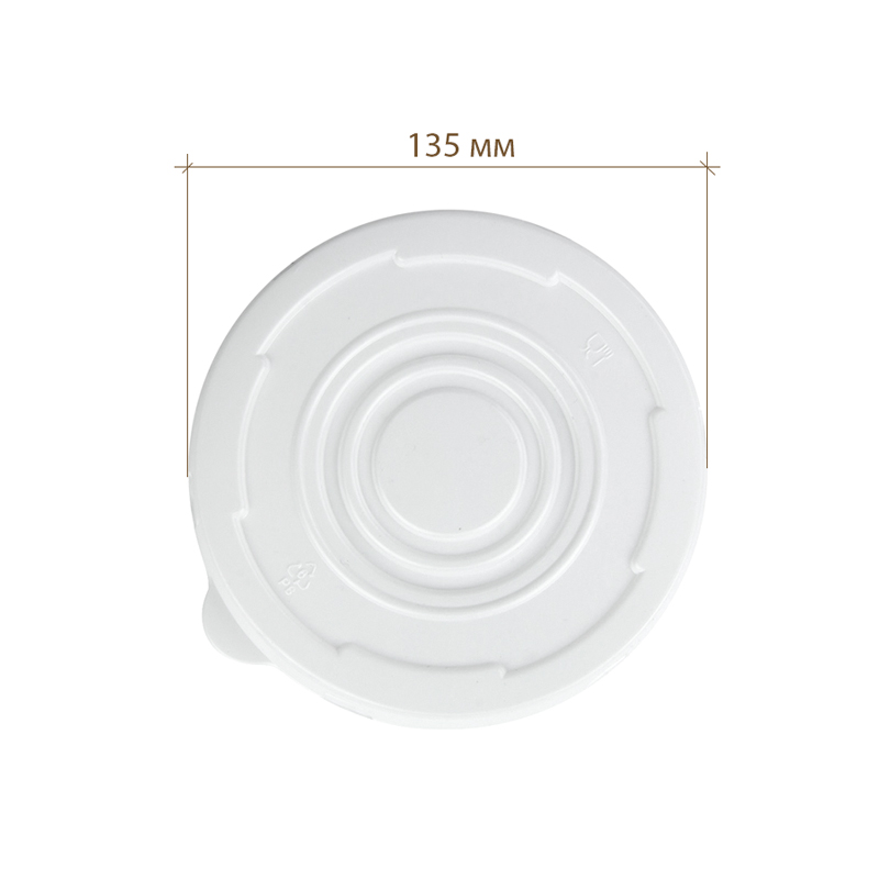 товар Пластиковая крышка для салатника, белая, 135 мм KRS135