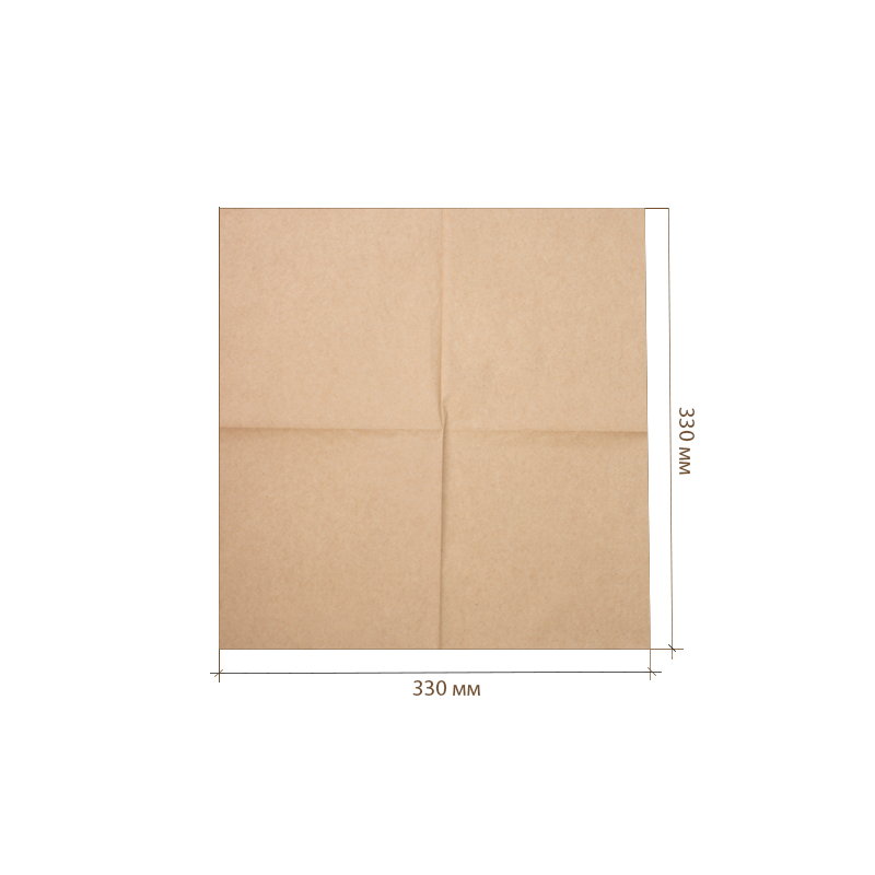 товар Бумажные салфетки "Папирус", капучино, 2-слойные, 330*330 мм SL233Kr