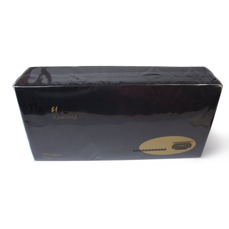 товар Бумажные салфетки "Папирус", черные, 2-слойные, 330*330 мм SL233C