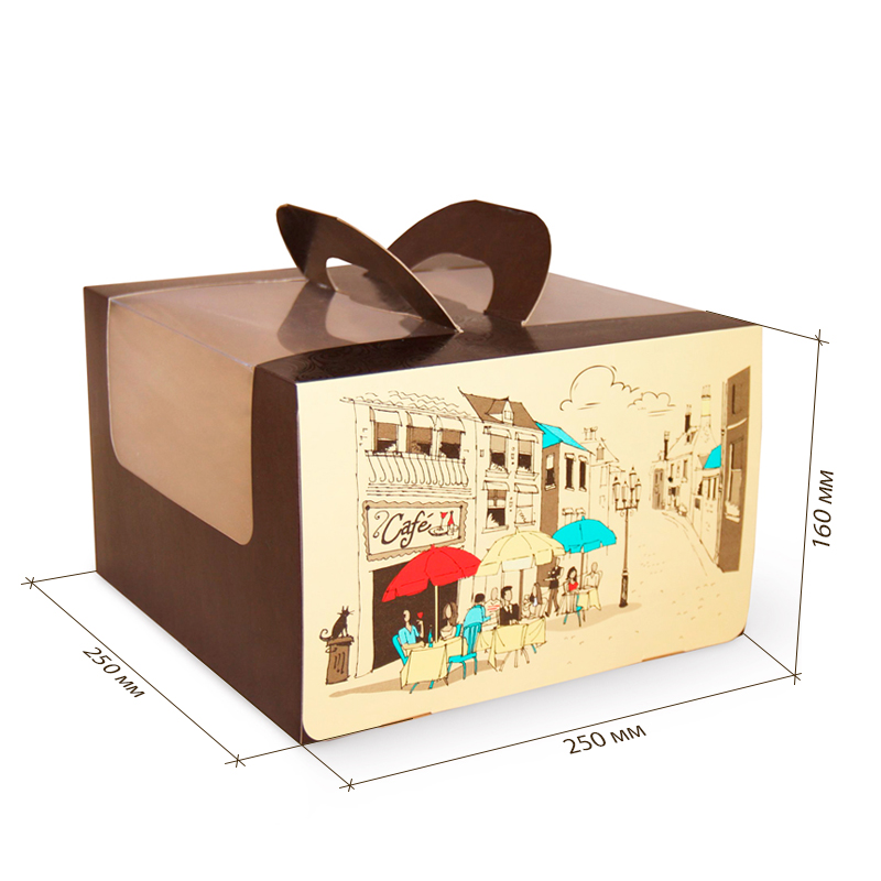 товар Коробка для торта, 250*250*160 мм, Рандеву BK387