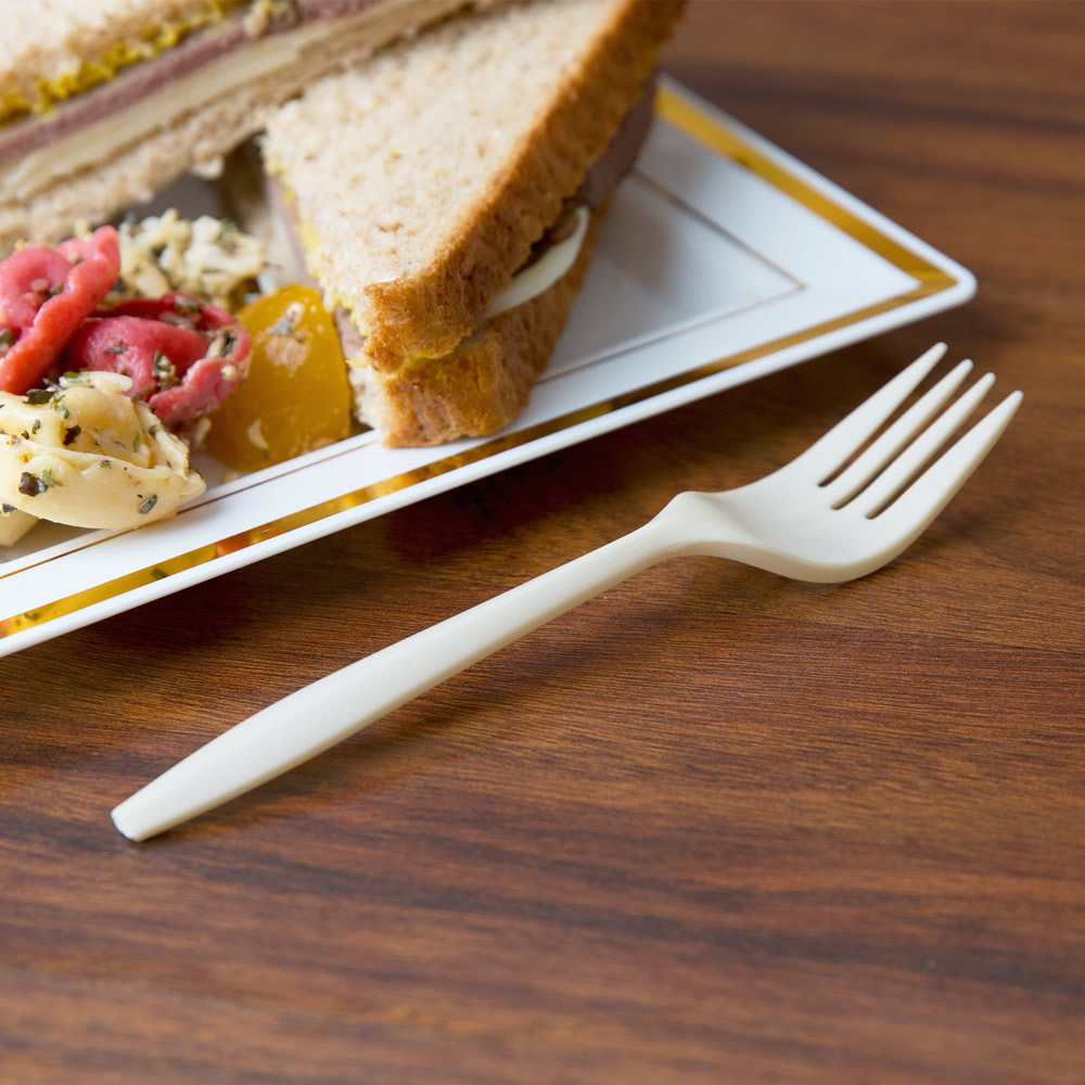 товар Вилка из кукурузного крахмала 150 мм, белая SP016B