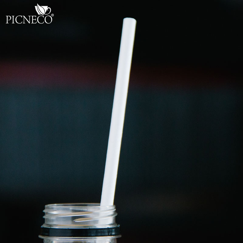 товар Трубочки для коктейлей в бумажной индивидуальной упаковке "Белоснежная" 195*6 мм TB029W