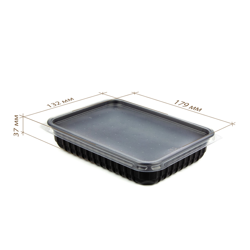 товар Контейнер универсальный PP, черный, 179*132*37 мм, 500 мл, серия К-179 V4-0011