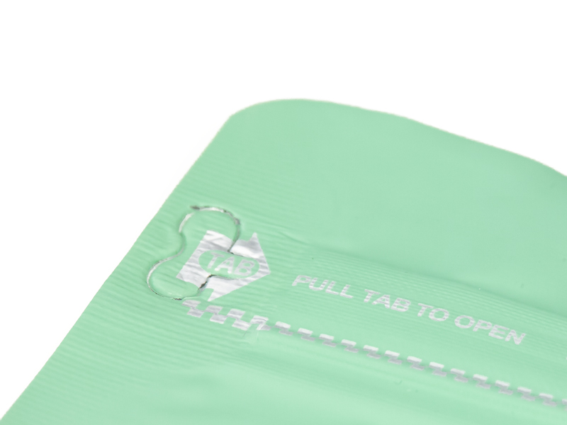 товар Пакет дой-пак, зип-лок с застежкой, металлизированный, 125*65*195 мм, мятный V2-0003