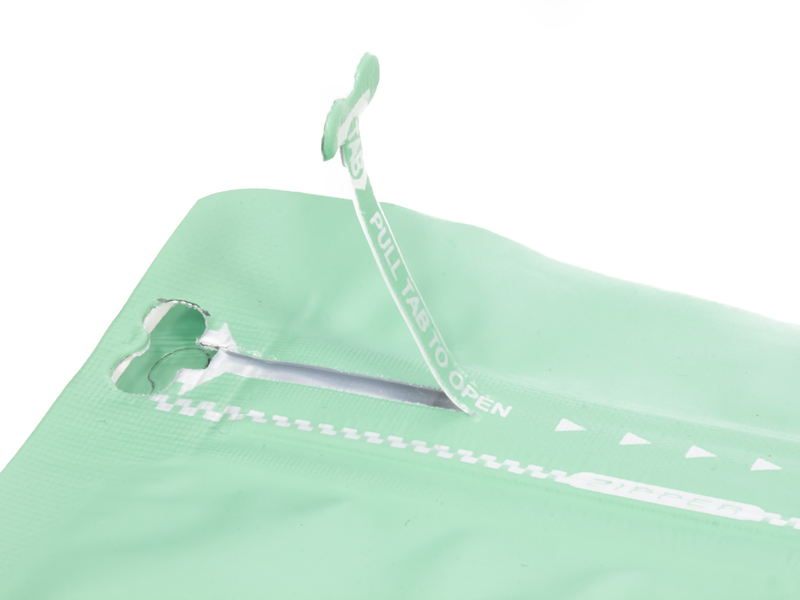 товар Пакет дой-пак, зип-лок с застежкой, металлизированный, 125*65*195 мм, мятный V2-0003