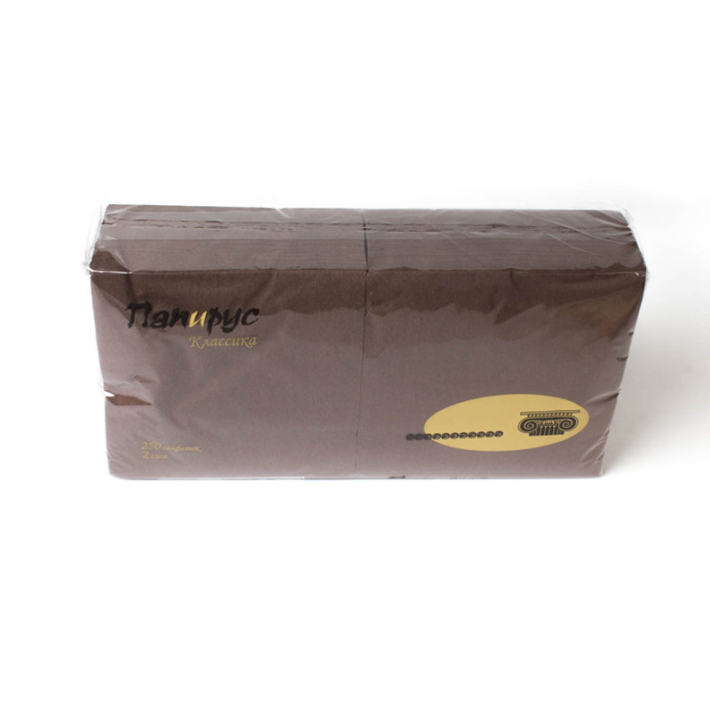 товар Бумажные салфетки "Папирус", коричневые, 2-слойные, 330*330 мм SL233Ko