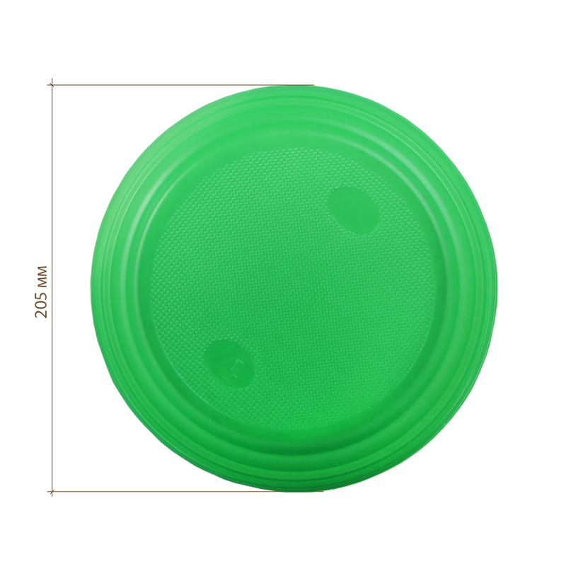 товар Тарелка пластиковая 205 мм, зеленая TLP205Z