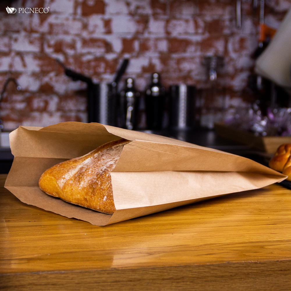 товар Бумажный крафт пакет с плоским дном, плоский пакет, 250*100*390 мм KLD026