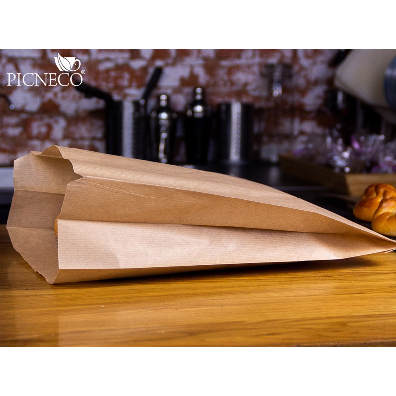 товар Бумажный крафт пакет с плоским дном, плоский пакет, 250*100*390 мм KLD026