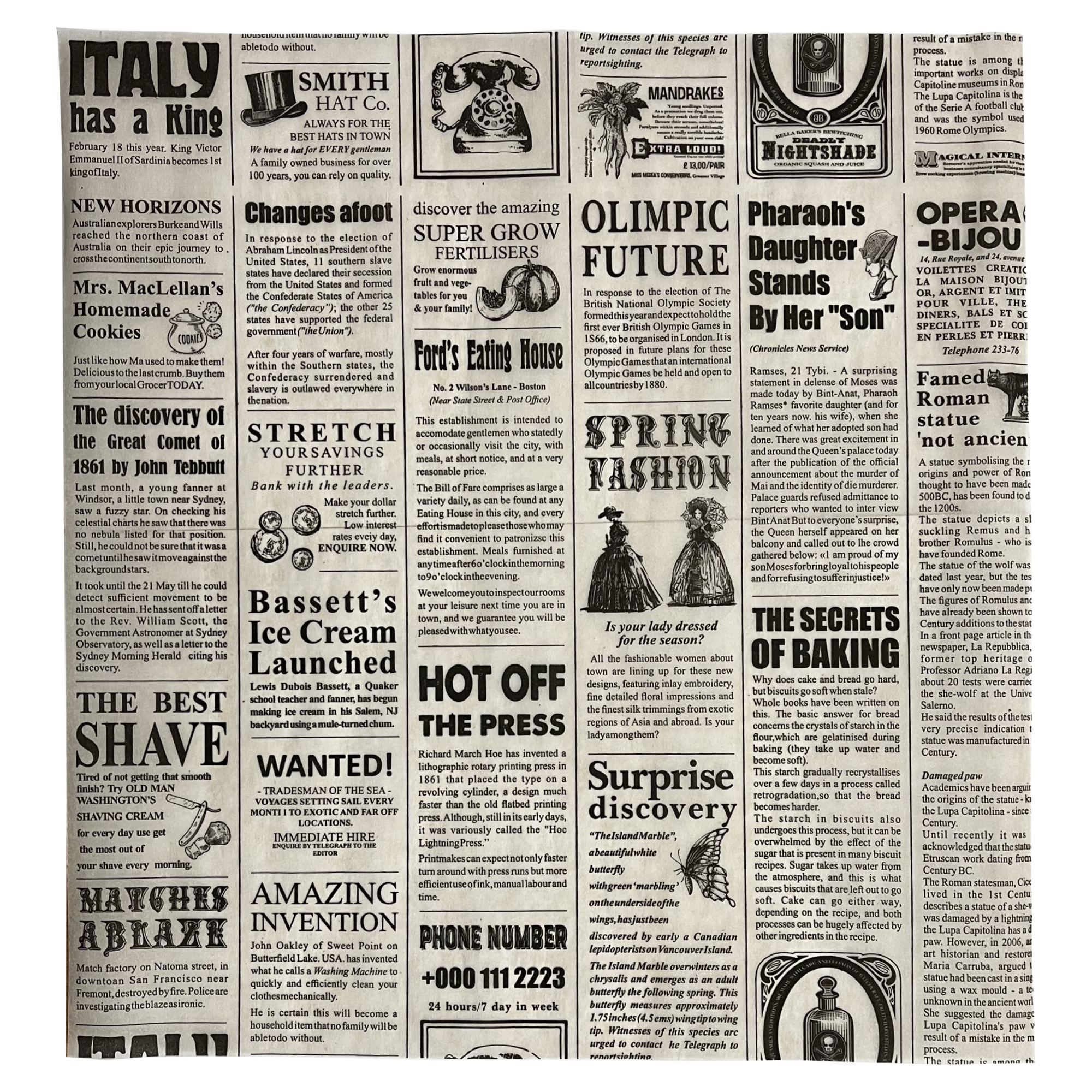 товар Подпергамент в листах Газета 45гр, 390*390 мм ВМРL3939