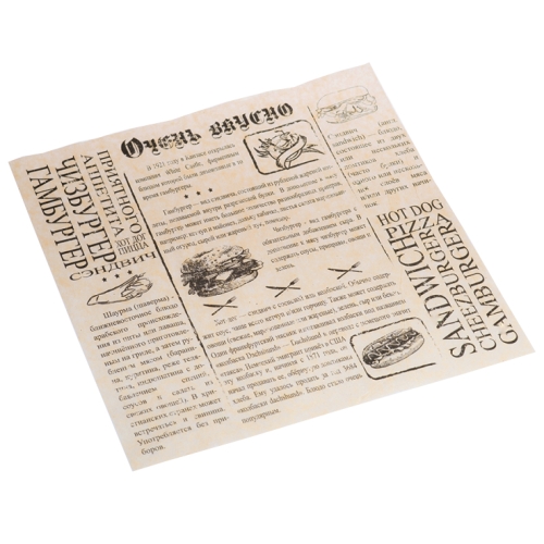 Подпергамент в листах Небеленая Газетка 52гр, 300*400 мм