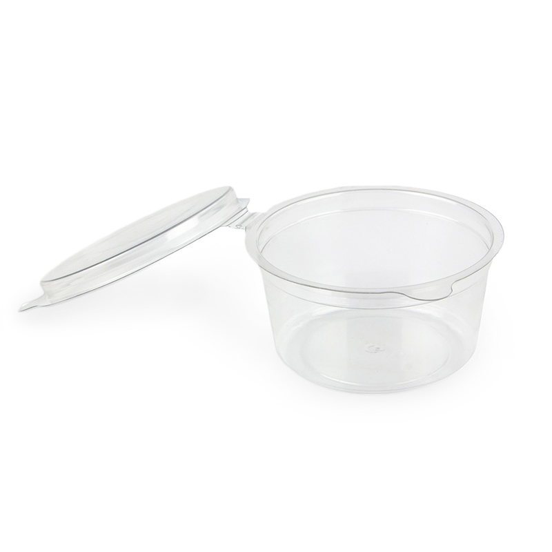 товар Соусник 80 мл с крышкой пластиковый одноразовый прозрачный V4-0034
