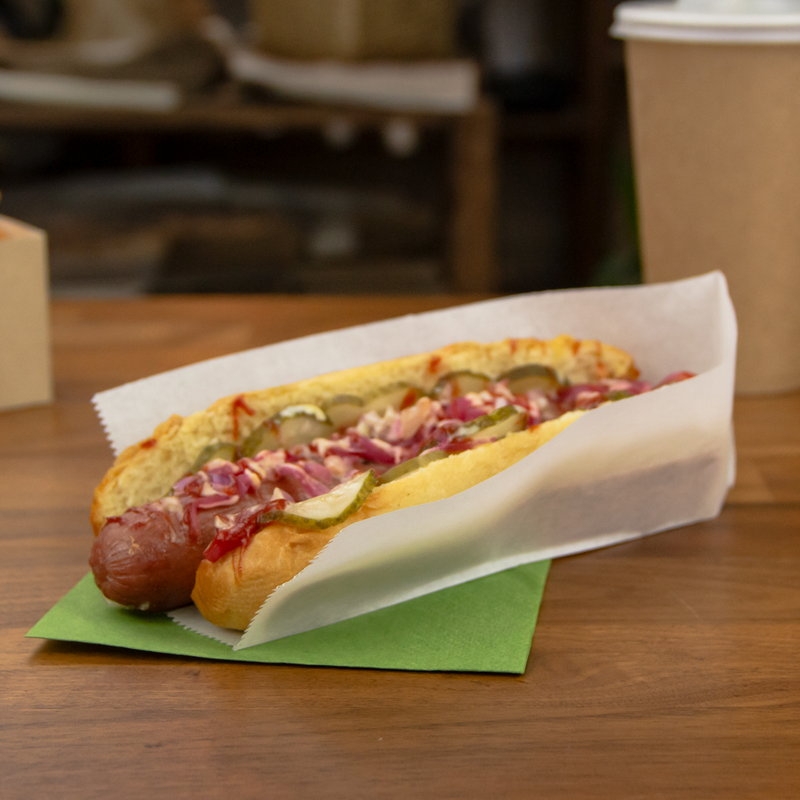 товар Бумажный уголок из жиростойкой бумаги, 210*80*40 мм UG121