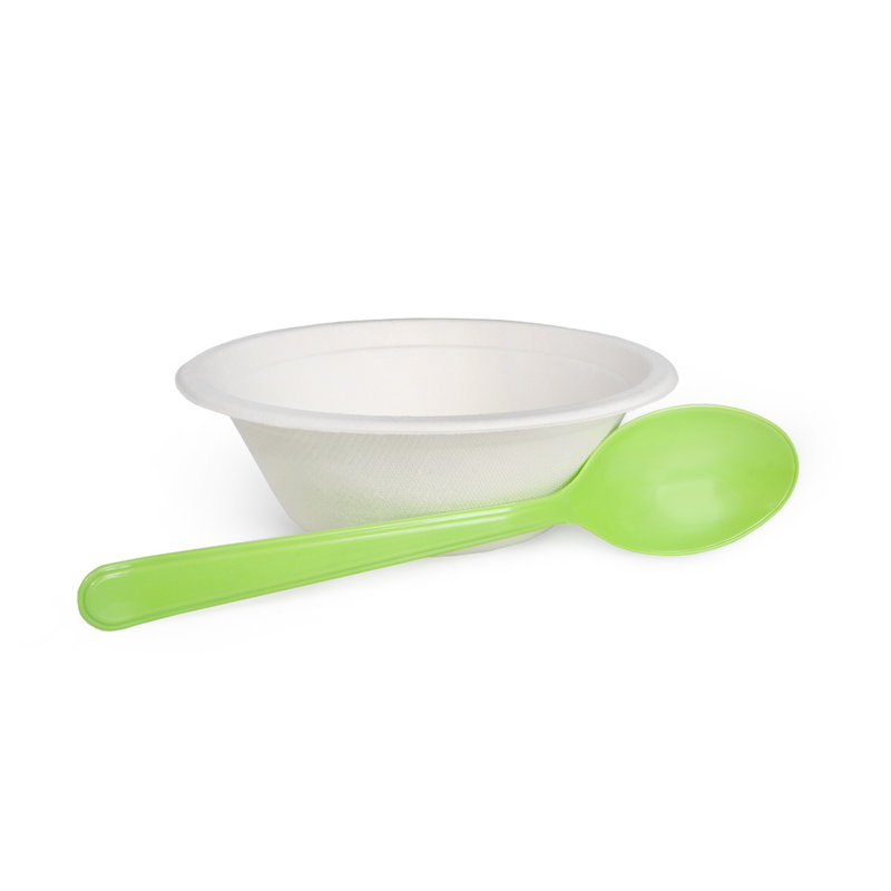 товар Пластиковая одноразовая салатовая ложка ПРЕМИУМ, 180 мм SPP201G