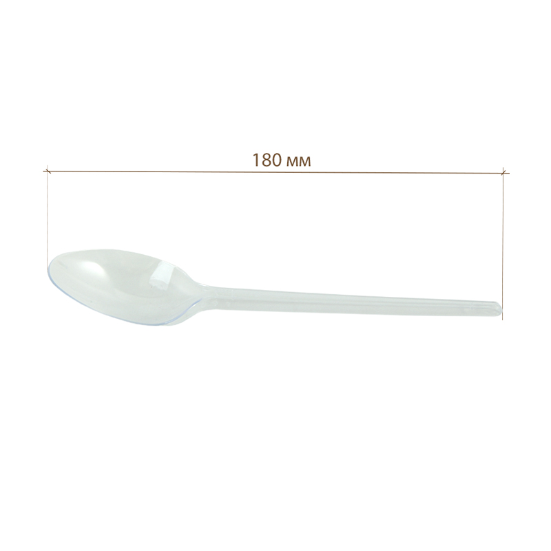 товар Ложка столовая Премиум 165 мм, прозрачная SPP401