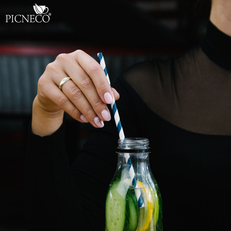 товар Бумажные трубочки ''Черника со сливками'', 195*6 мм, 250 шт. TB058