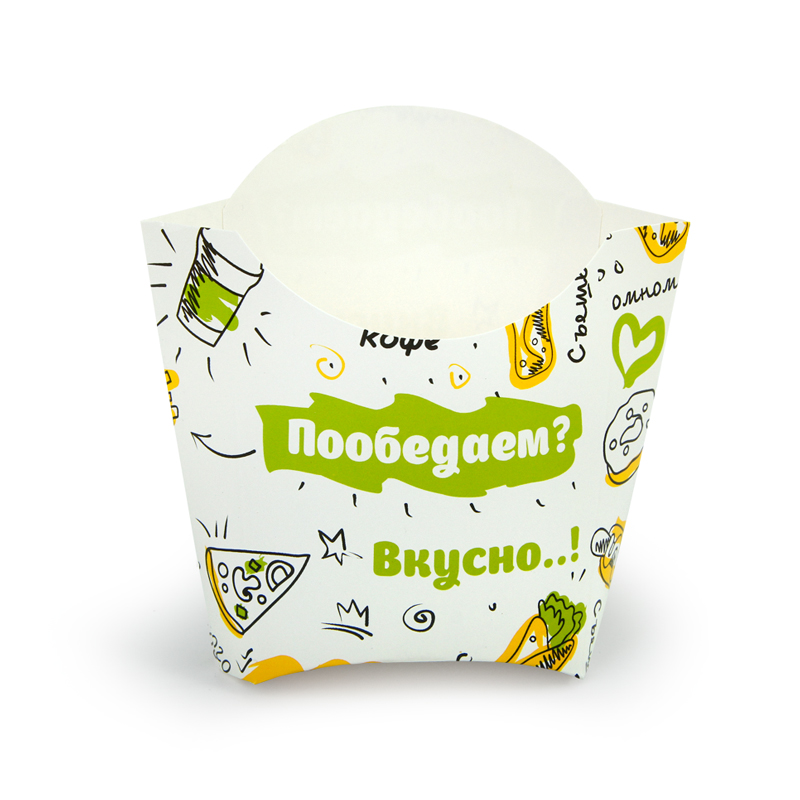 товар Упаковка для картофеля фри, 45*80*110 мм, 100 гр FOODкорт BK366
