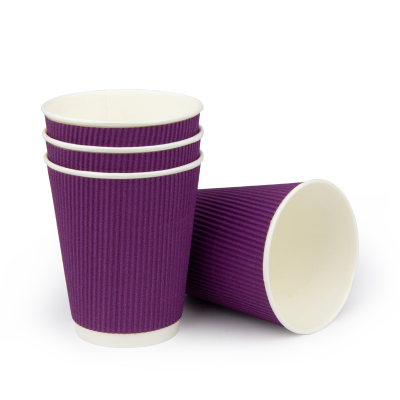 товар Стакан гофрированный 250 мл (макс. 270 мл) фиолетовый STG125P
