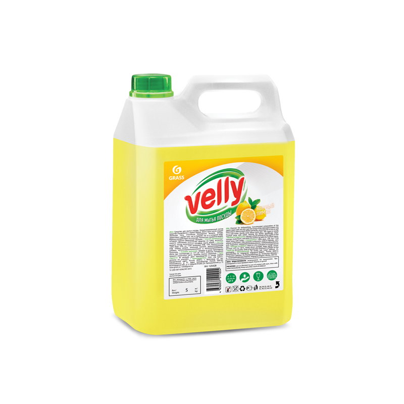 Средство для мытья посуды "Velly" лимон (канистра 5 кг)
