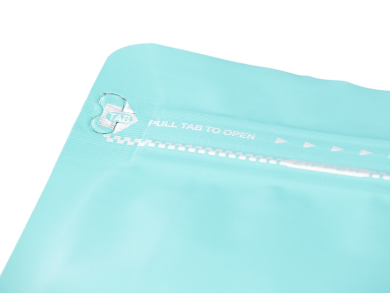 товар Пакет дой-пак, зип-лок с застежкой, металлизированный, 125*65*195 мм, голубой V2-0001
