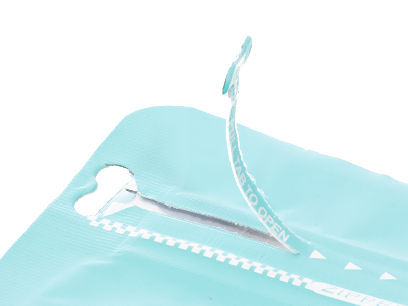 товар Пакет дой-пак, зип-лок с застежкой, металлизированный, 125*65*195 мм, голубой V2-0001