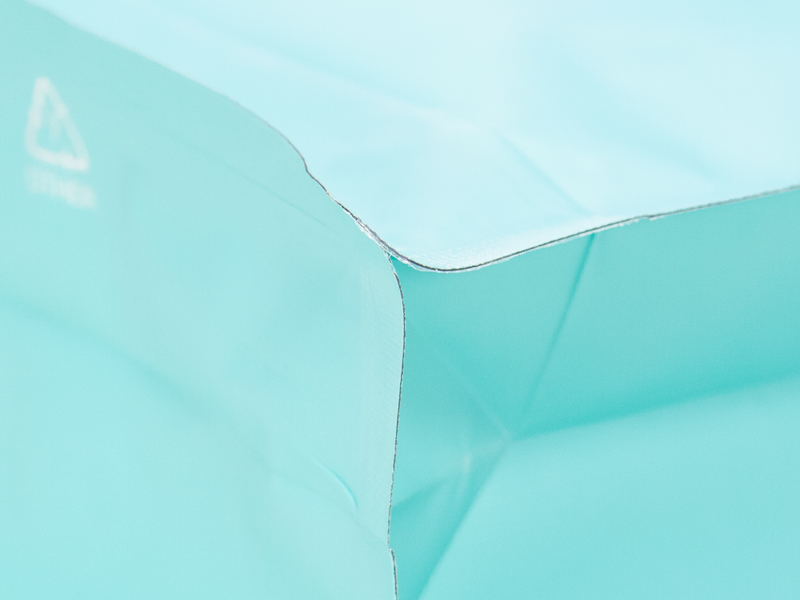 товар Пакет дой-пак, зип-лок с застежкой, металлизированный, 125*65*195 мм, голубой V2-0001